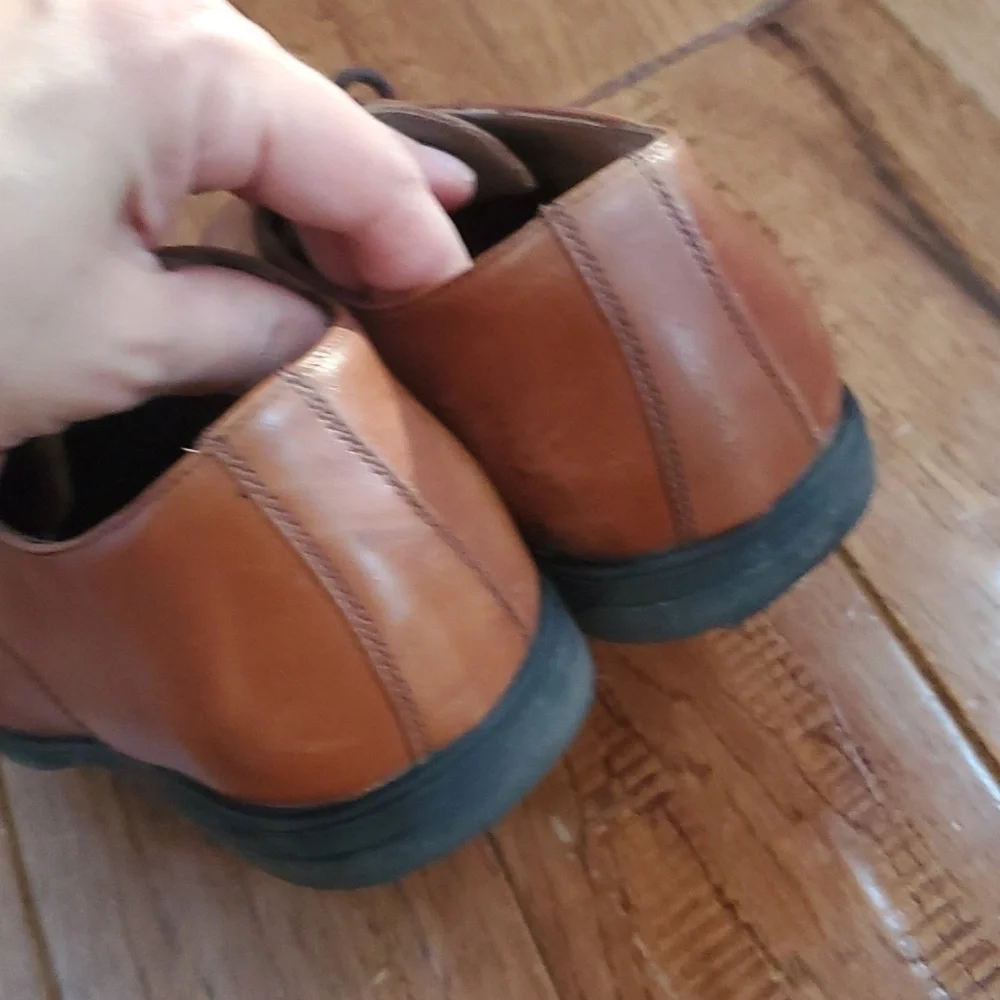 Florsheim brown leather oxford lace up loafers